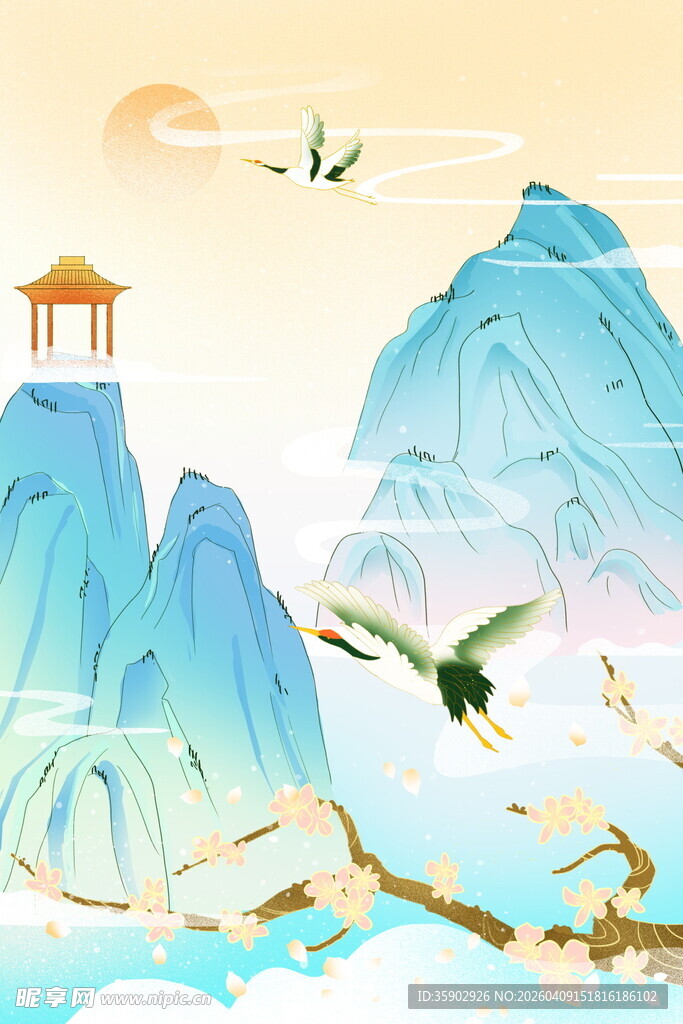 山水间的诗意景致