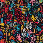 多彩涂鸦图案创意艺术风