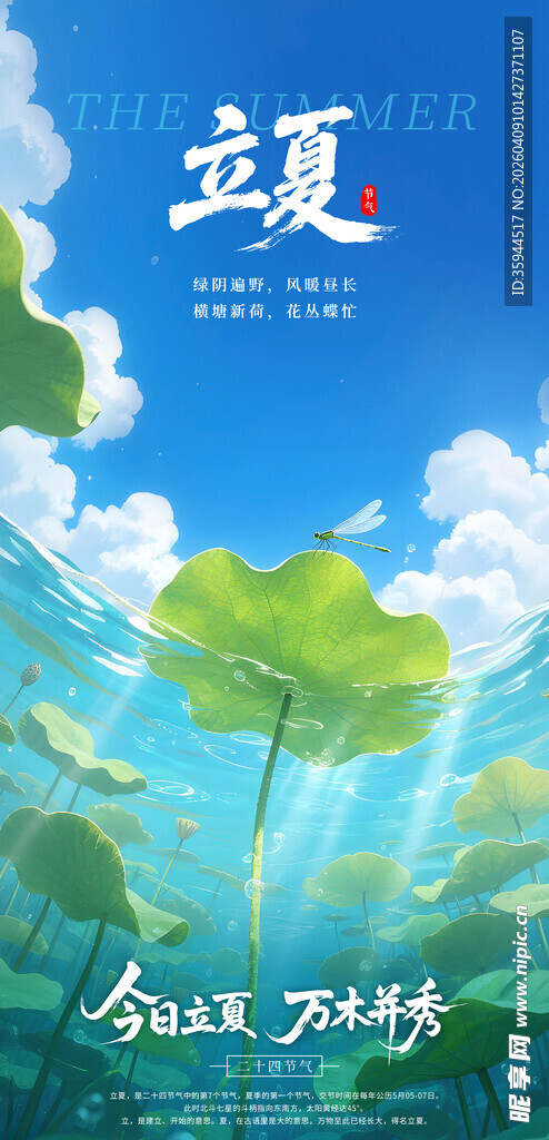 立夏时节清新自然风景图