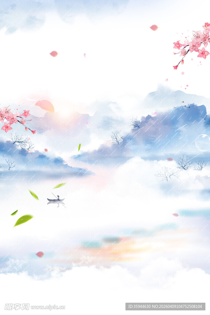 水墨山水间的诗意风景