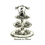 三层英式 下午茶 无背景矢量图