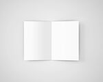 空白A5双页画册展示样机