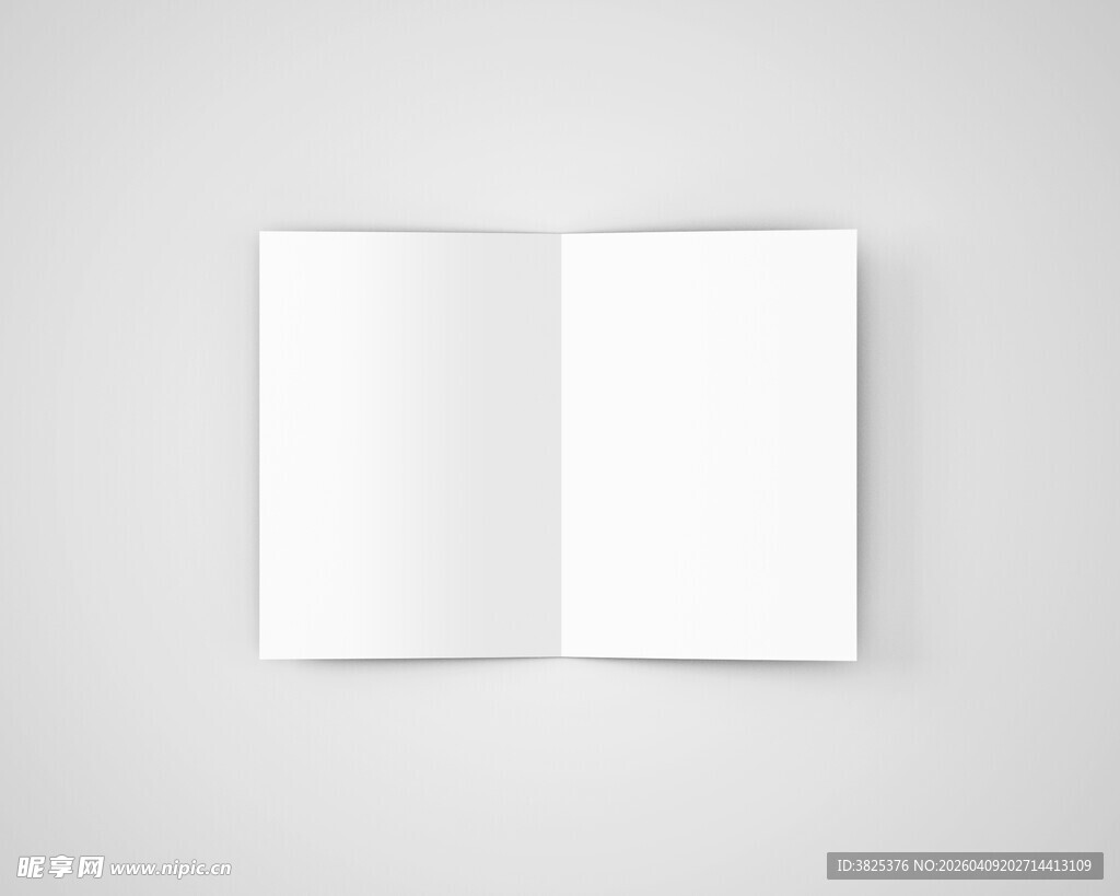 空白A5双页画册展示样机