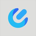 蓝色渐变字母U标志