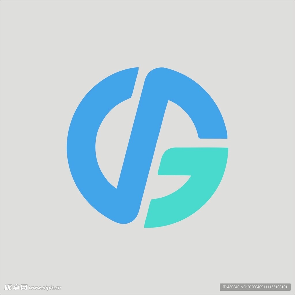 简约风格字母组合标志