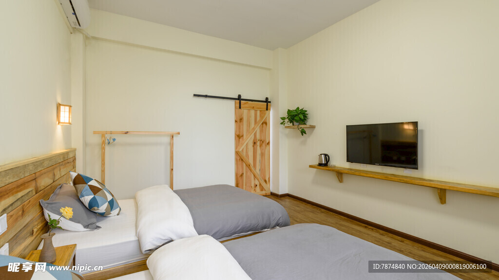 简约温馨的室内卧室场景