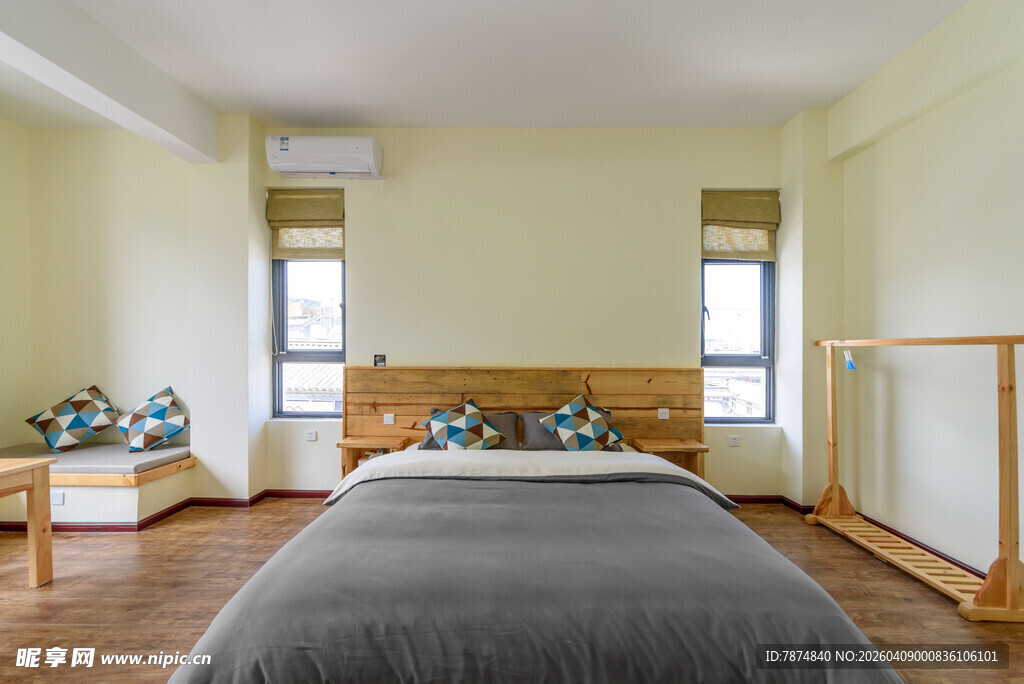 简约温馨卧室室内场景