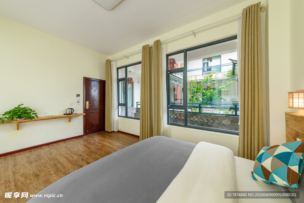 温馨现代风卧室室内景致