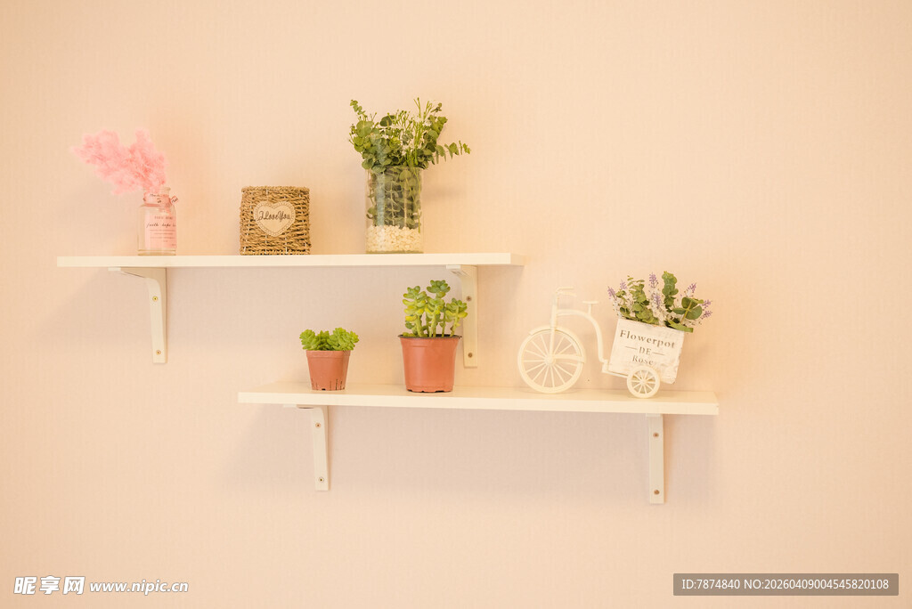 简约墙面置物架绿植装饰