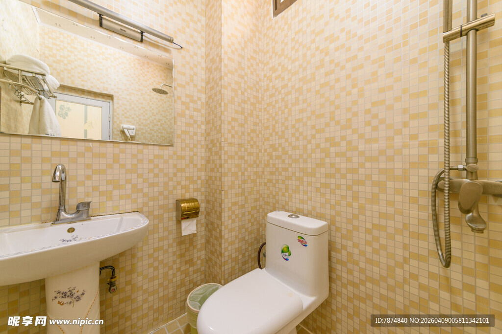 简约温馨的卫生间场景