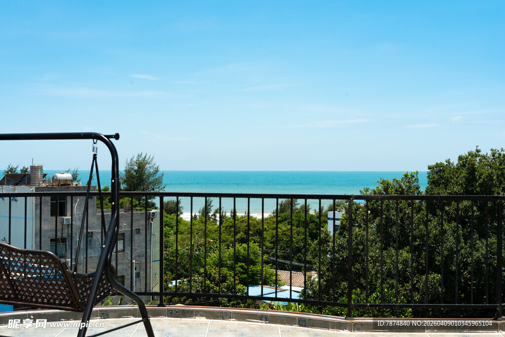 阳台海景 惬意休闲时光