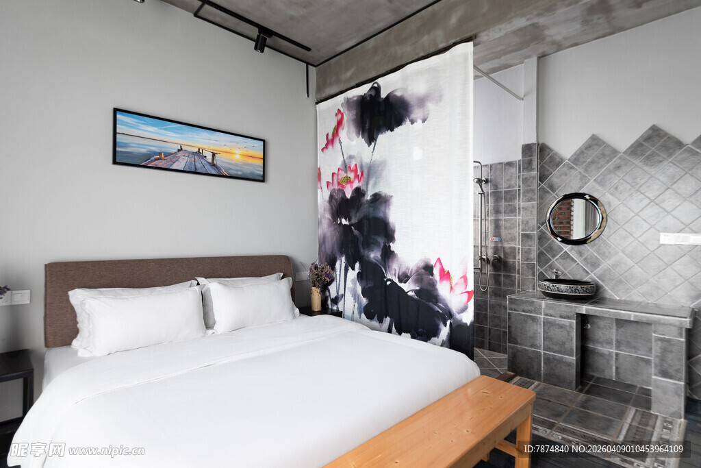 现代简约风温馨卧室空间