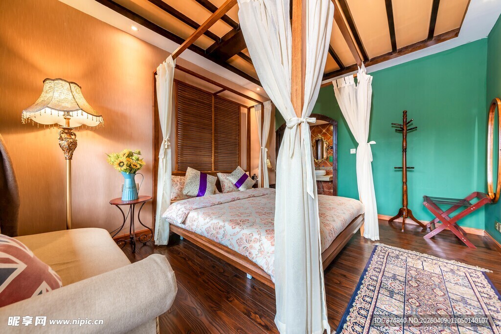 温馨雅致的异域风情卧室