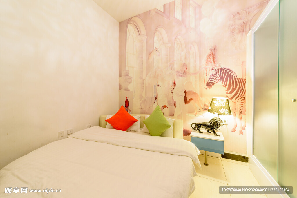 温馨简约风卧室一角