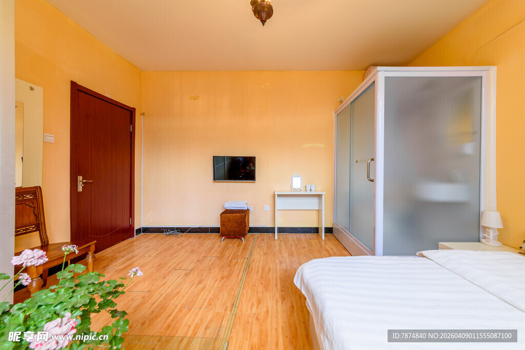 温馨卧室室内场景展示