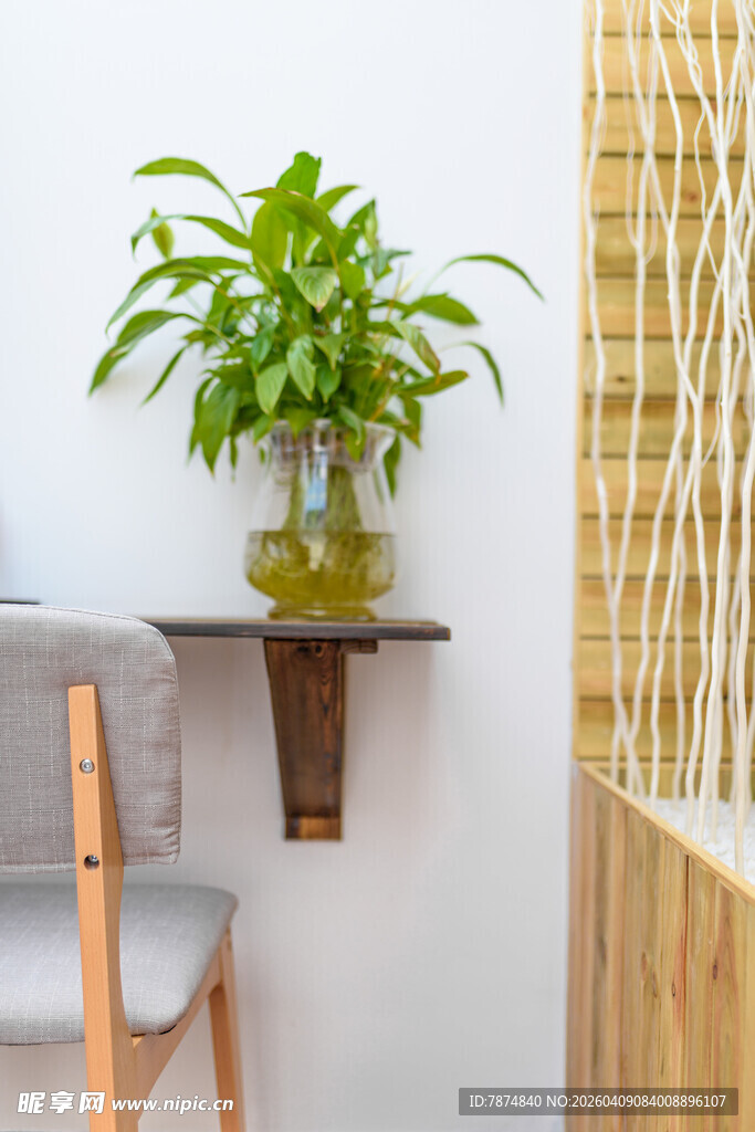 墙上绿植架 清新小角落