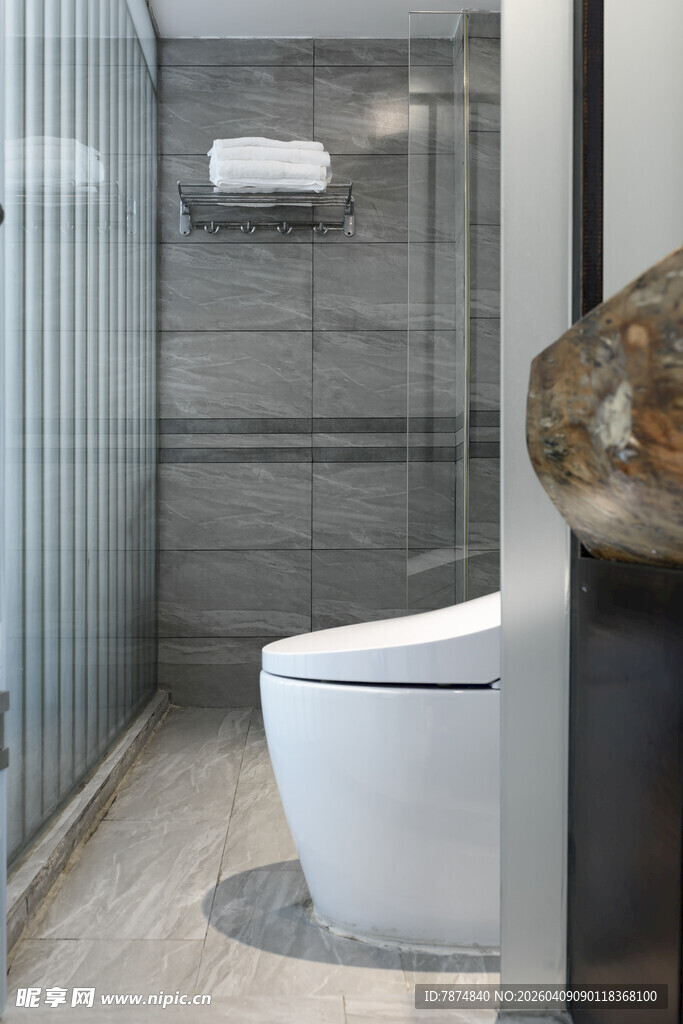 现代简约风格卫生间一角