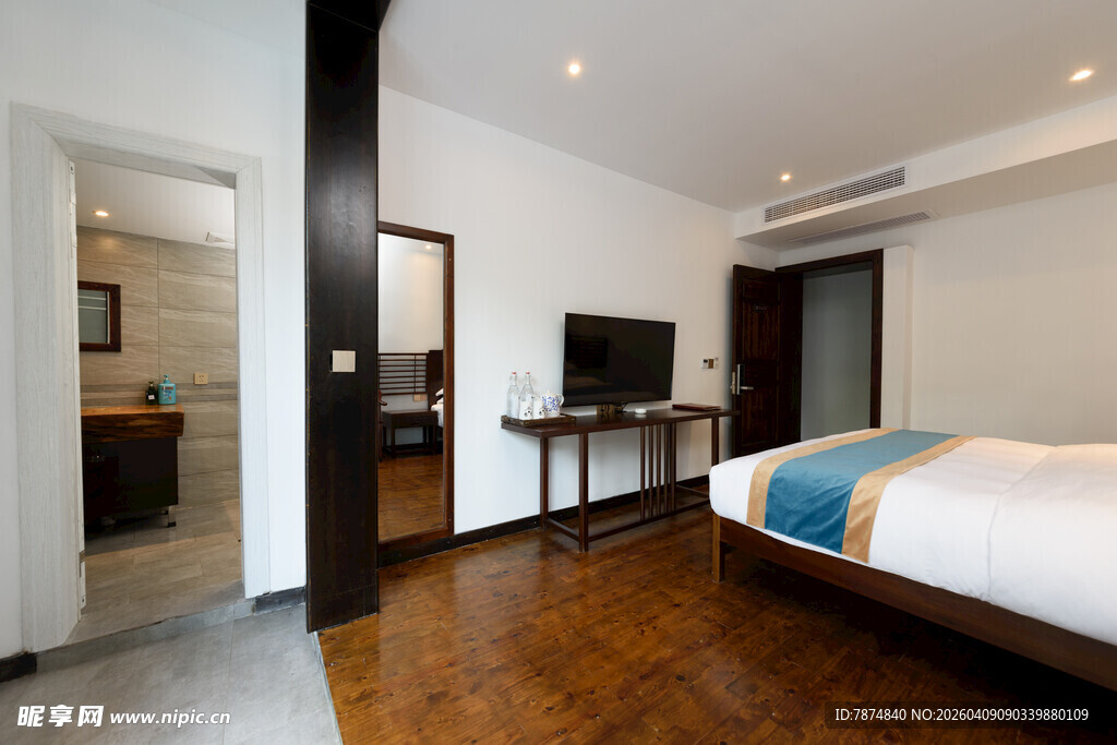 现代简约风格卧室室内景