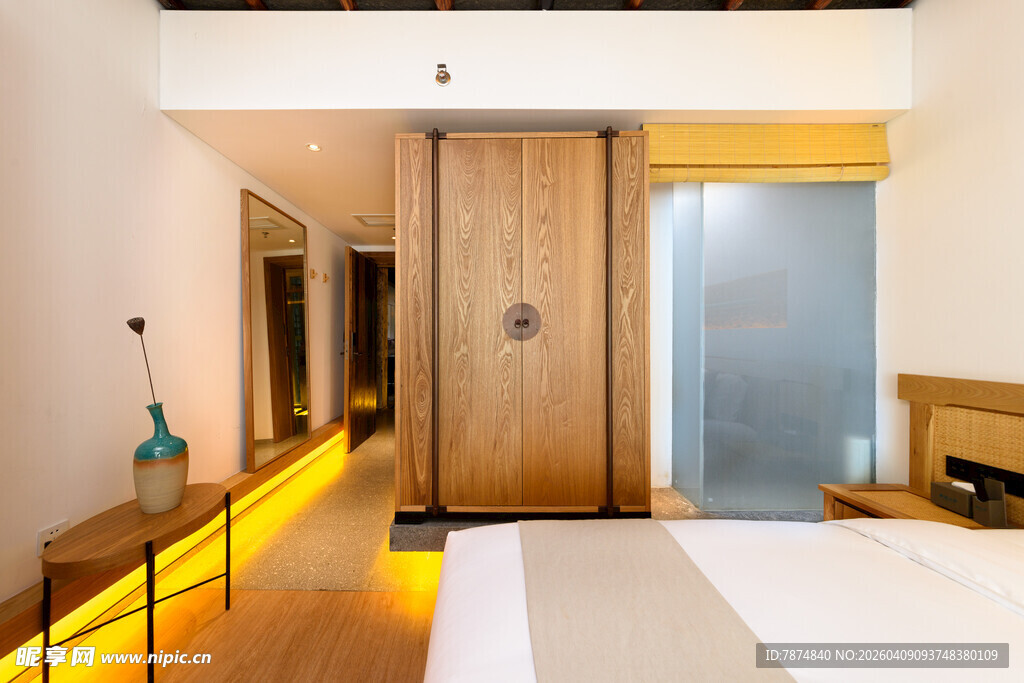 现代简约风木质玄关设计