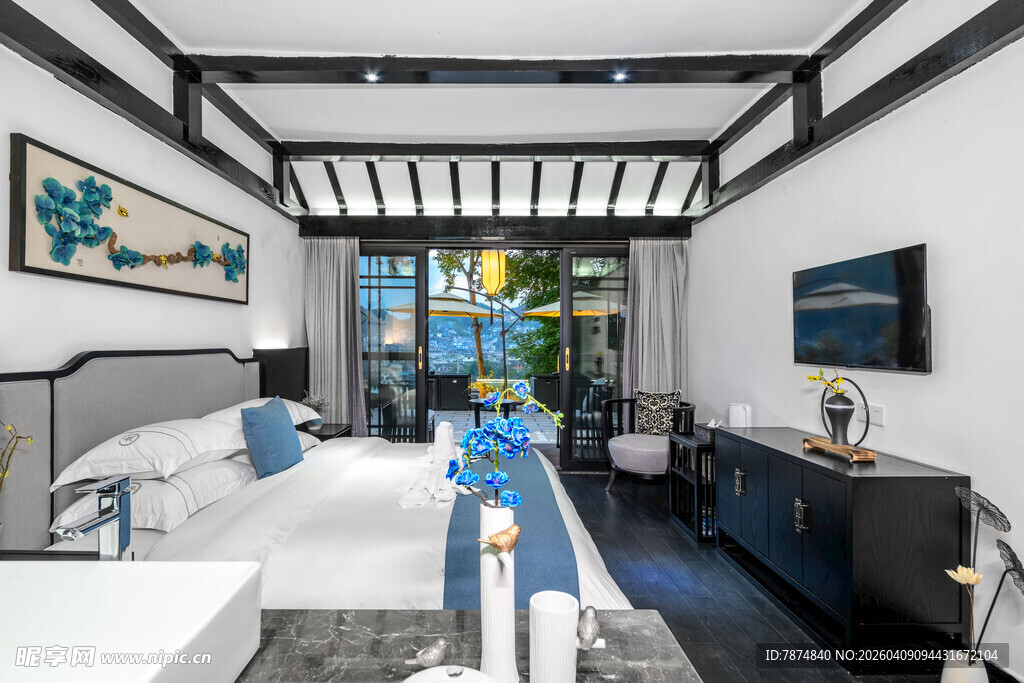 中式风格雅致卧室空间