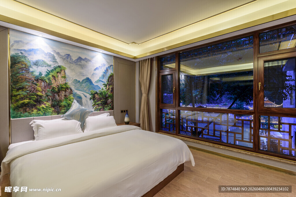 豪华卧室景观 惬意休憩空间