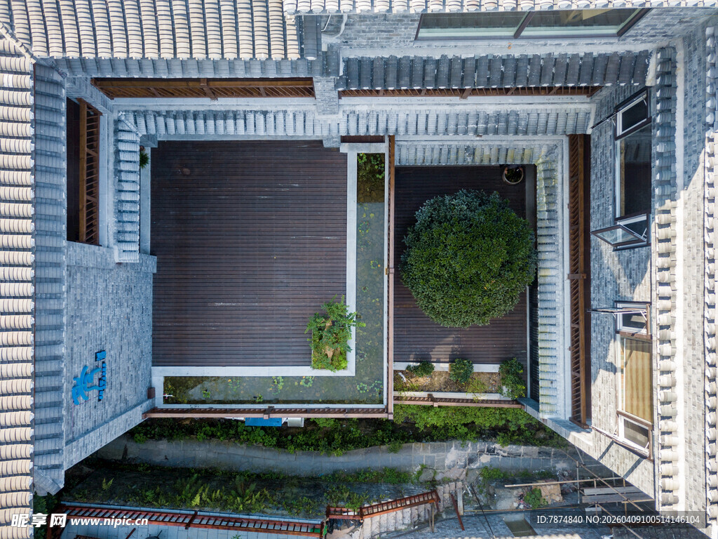 屋顶花园景观俯瞰