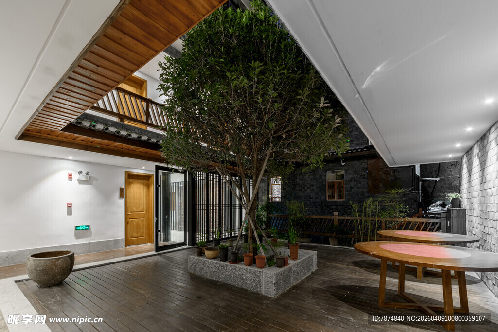 室内绿植景观 自然氛围浓