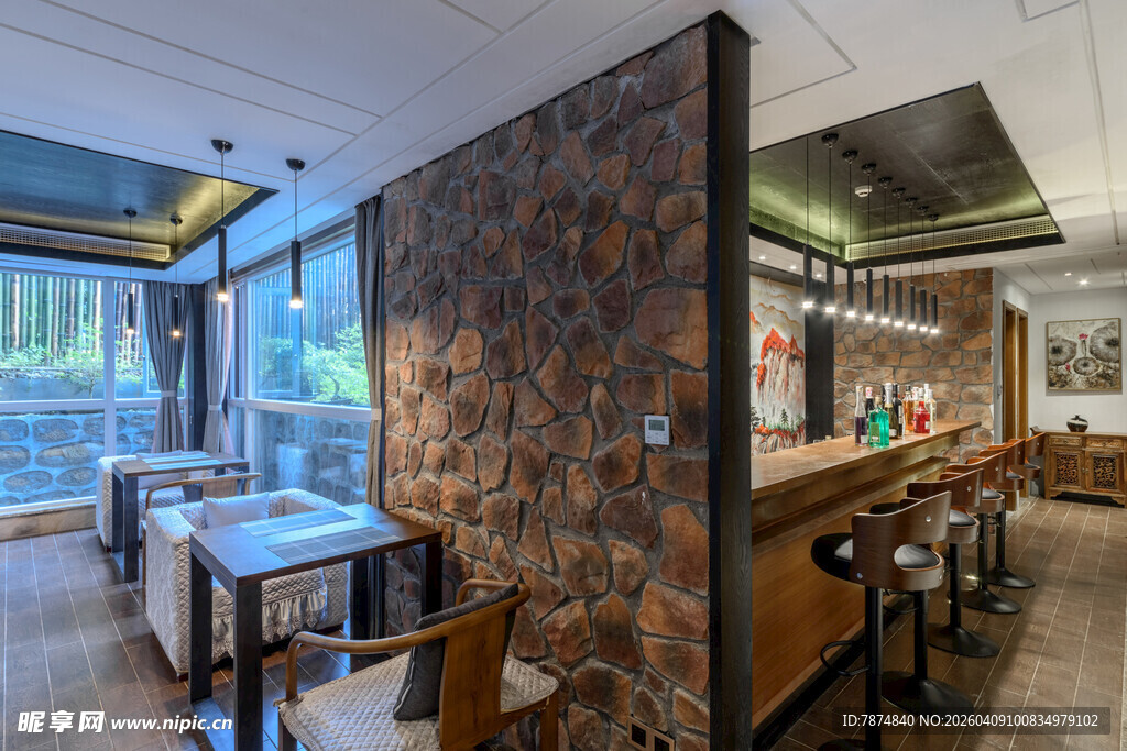 现代质感餐厅室内空间设计