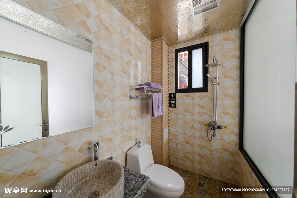 简约风卫生间室内场景