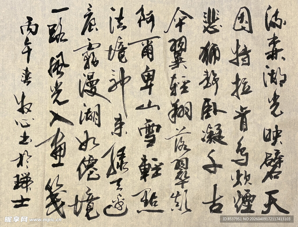 瑞士 杨克东书法作品