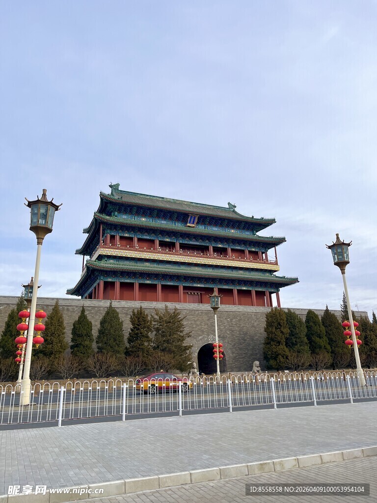 北京正阳门城楼景观
