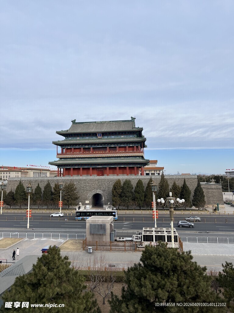 北京永定门城楼景观