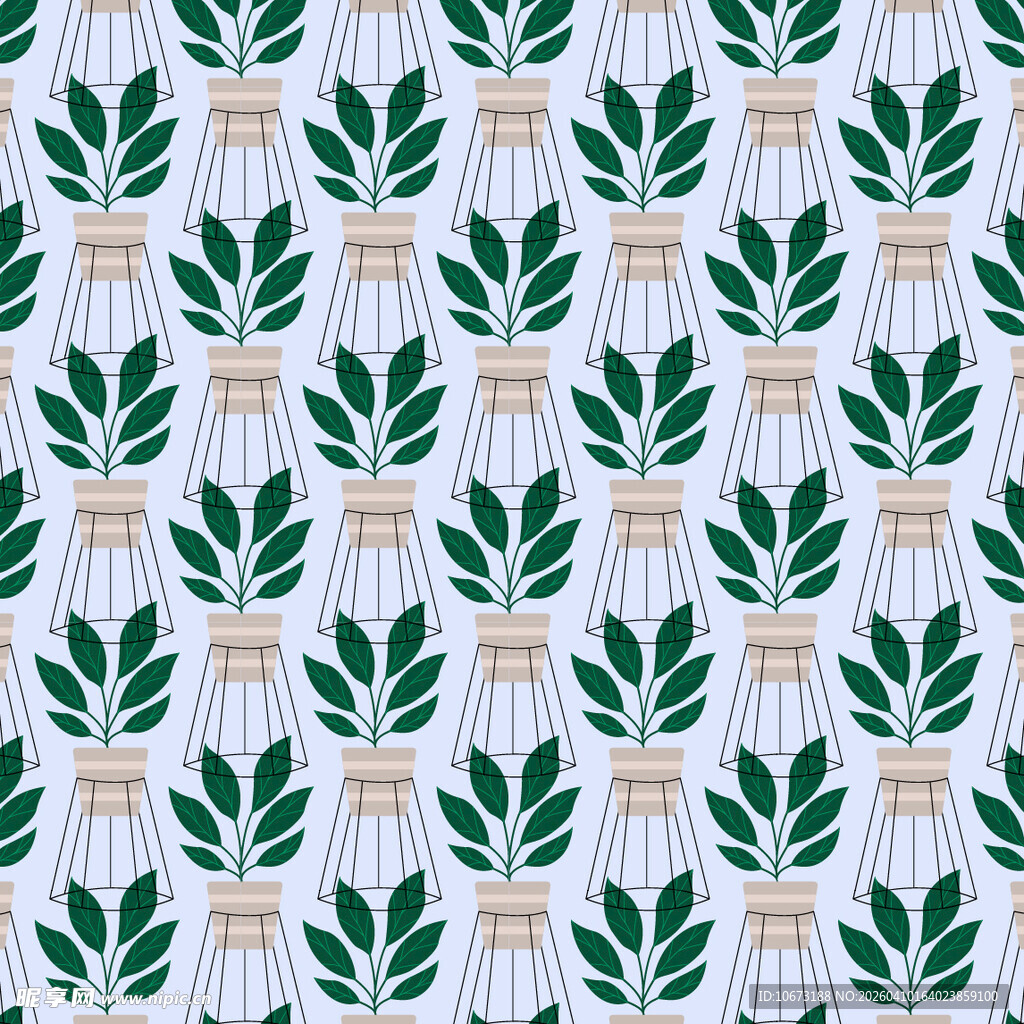 植物盆栽背景样式