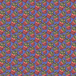 盆栽矢量图案背景