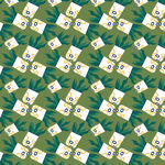 盆栽矢量图案背景