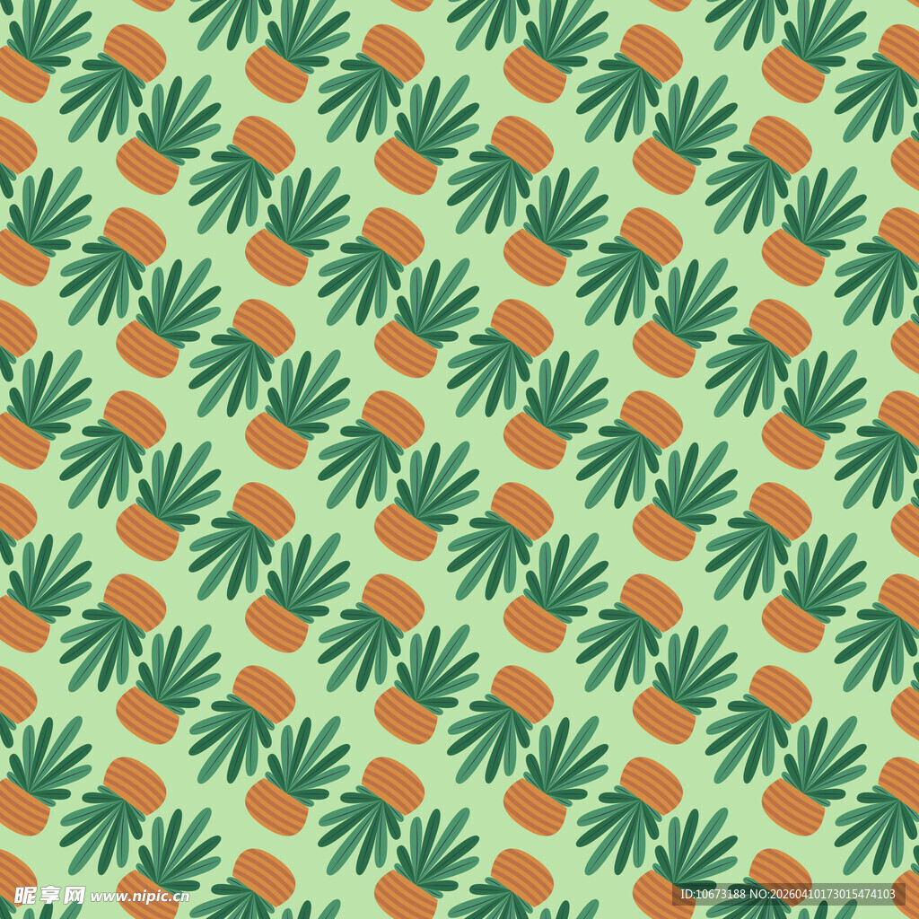 盆栽无缝背景