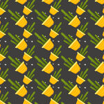 植物盆栽图案背景