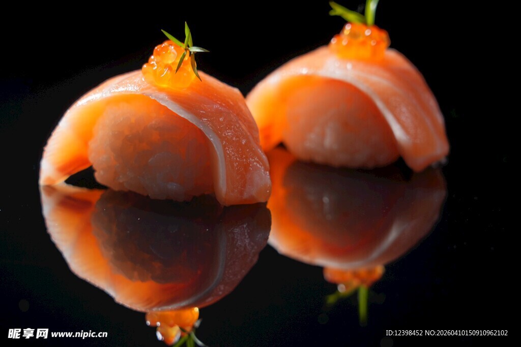 精致三文鱼寿司