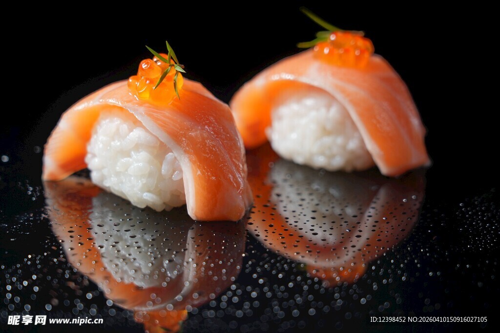 精致三文鱼寿司