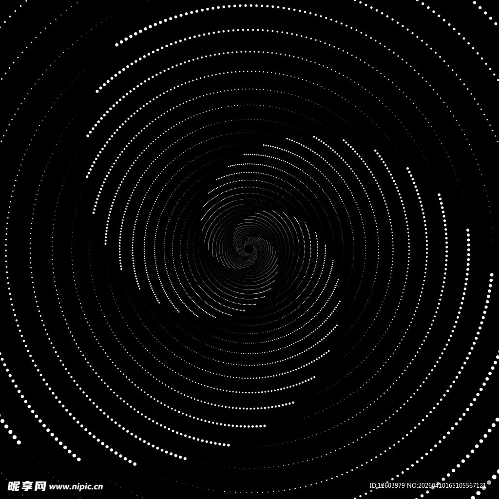 黑色旋涡线条抽象图案
