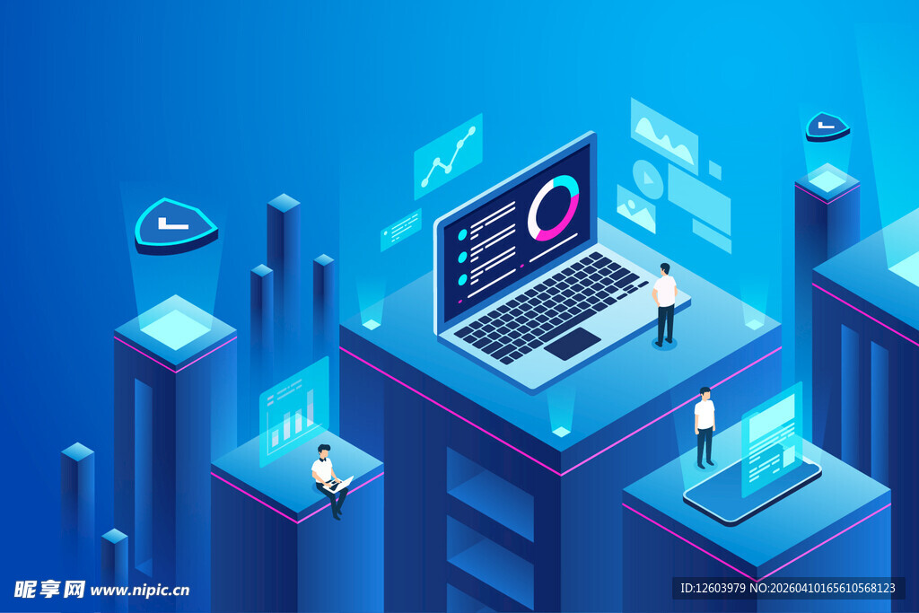 科技办公场景中的创新元素