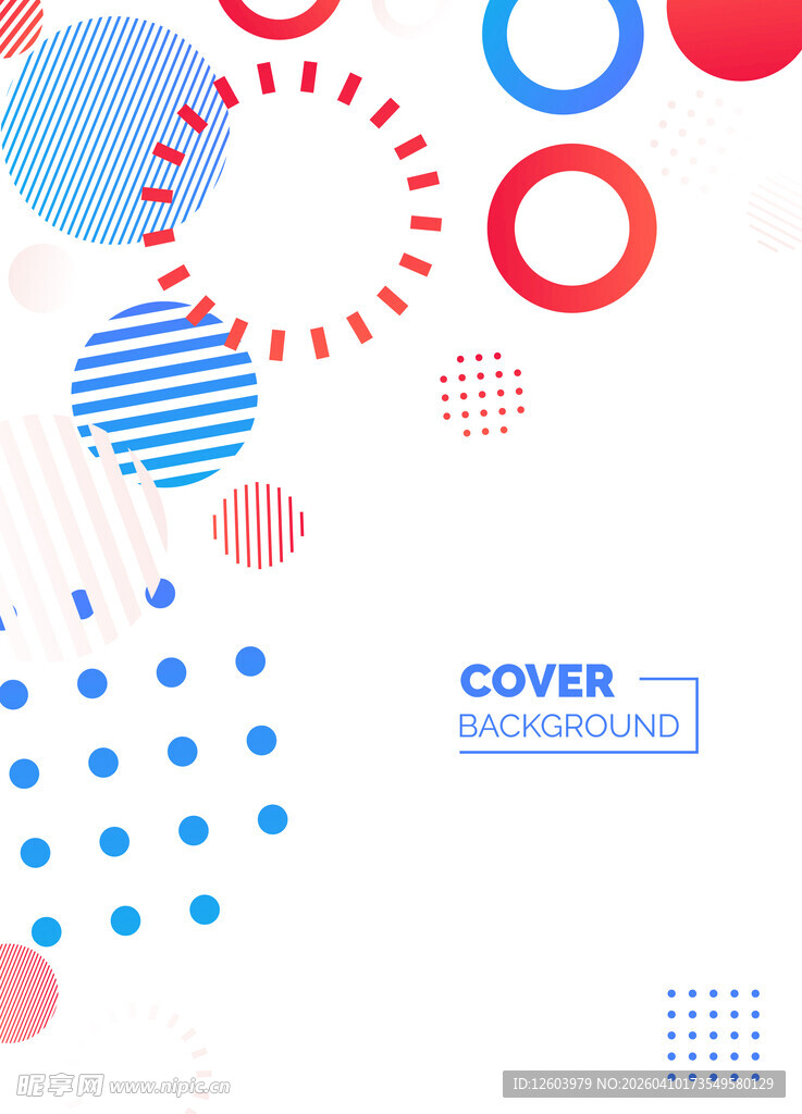 几何多彩抽象封面设计