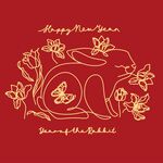 新年兔子插画贺图