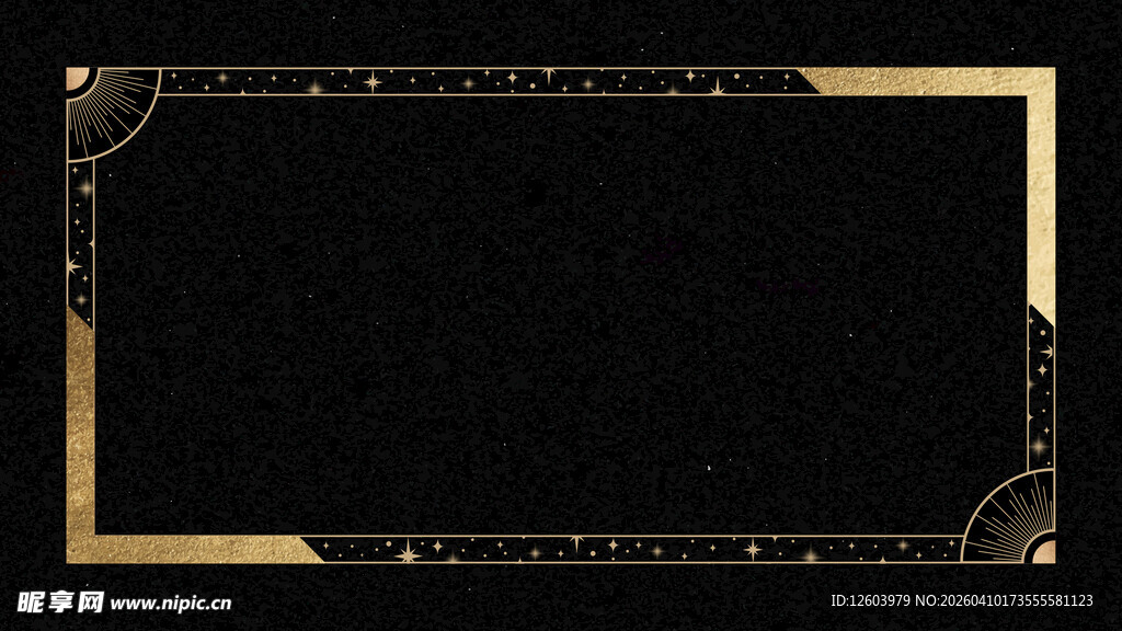 黑金边框背景