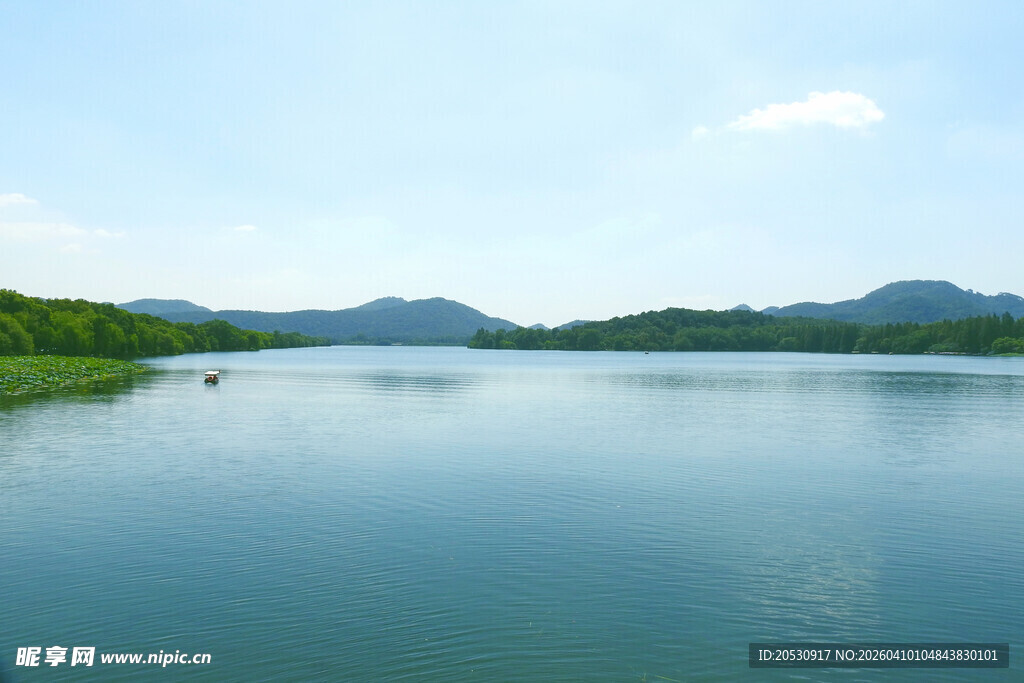 杭州西湖碧波美景