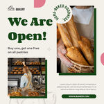 面包店开业宣传海报