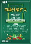 菜市场升级招商海报