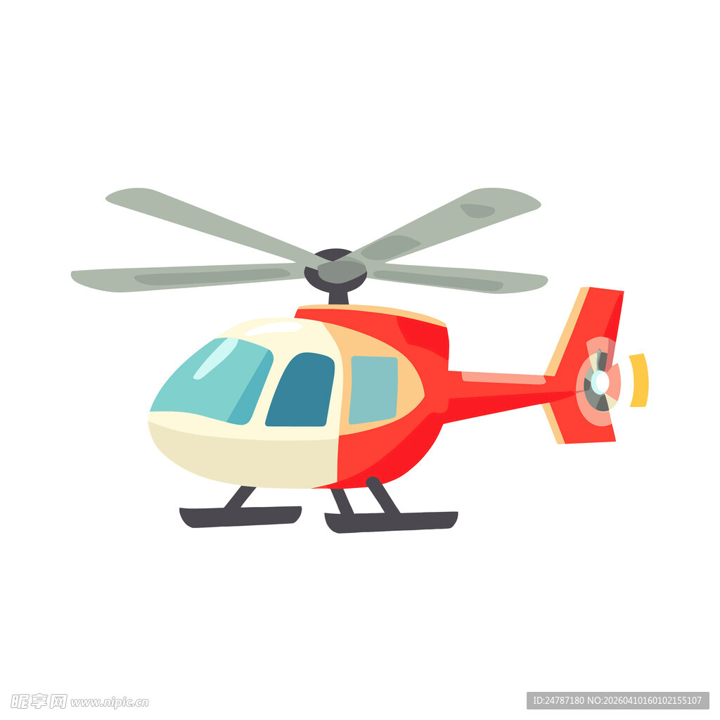 卡通直升机