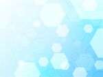 梦幻蓝调六边形背景图