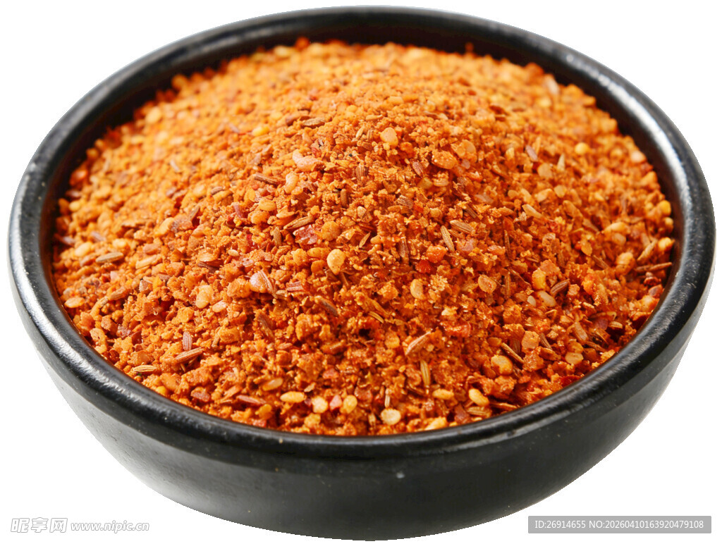 一碗香辣火锅蘸料香料摄影图